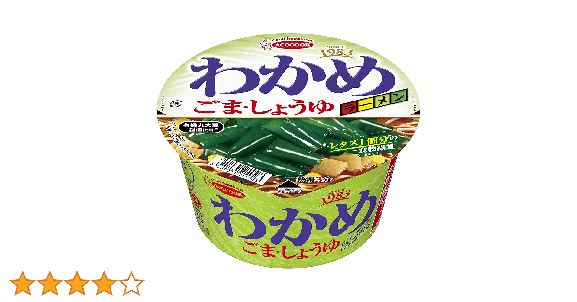 Amazon.co.jp: エースコック わかめラーメン ごま・しょうゆ 93g